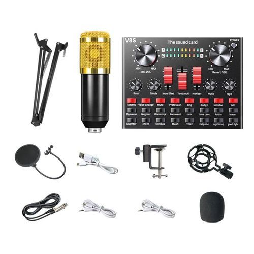 Bm 800 Condenser Microphone With V8S Sound Card And Accessories Item | Buy Bm 800 Condenser Microphone With V8S Sound Card And Accessories | SPOP Enterprise Global